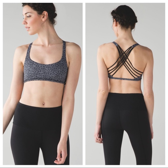 lululemon athletica Other - Lululemon Free To Be Bra Wild Flower Black White